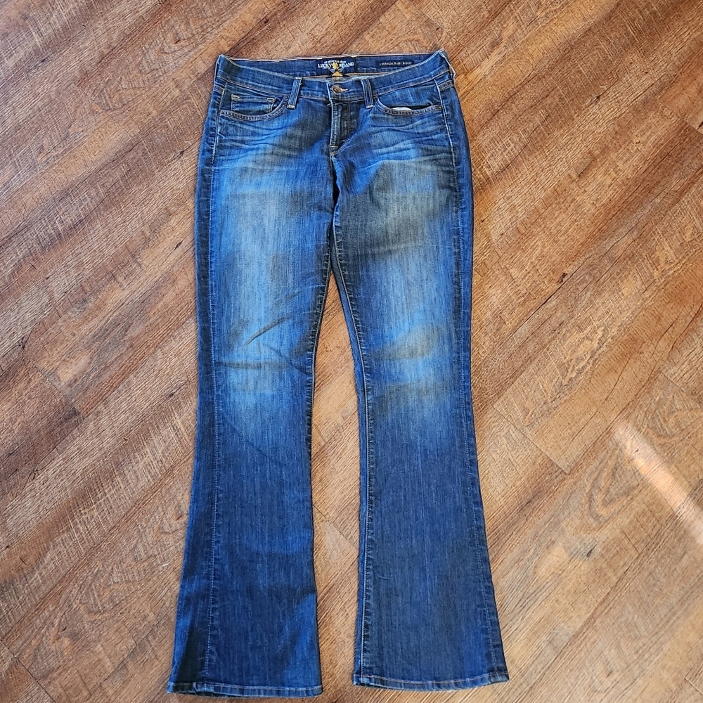 Y2K LUCKY BRAND Jeans Baby Boot Flare Charlie Vintage Denim Blue Women Sz 8 USA
